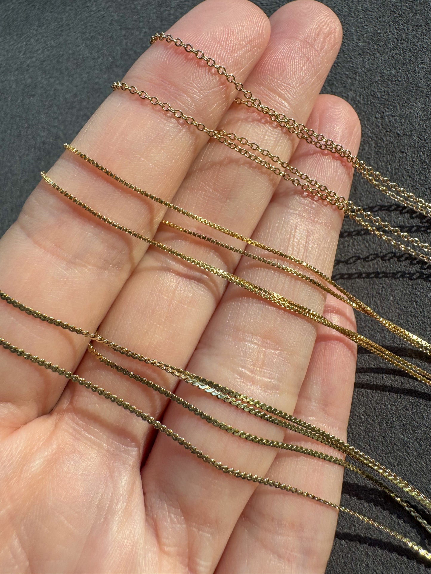 14K Yellow Gold Unoaerre Serpentine Chain