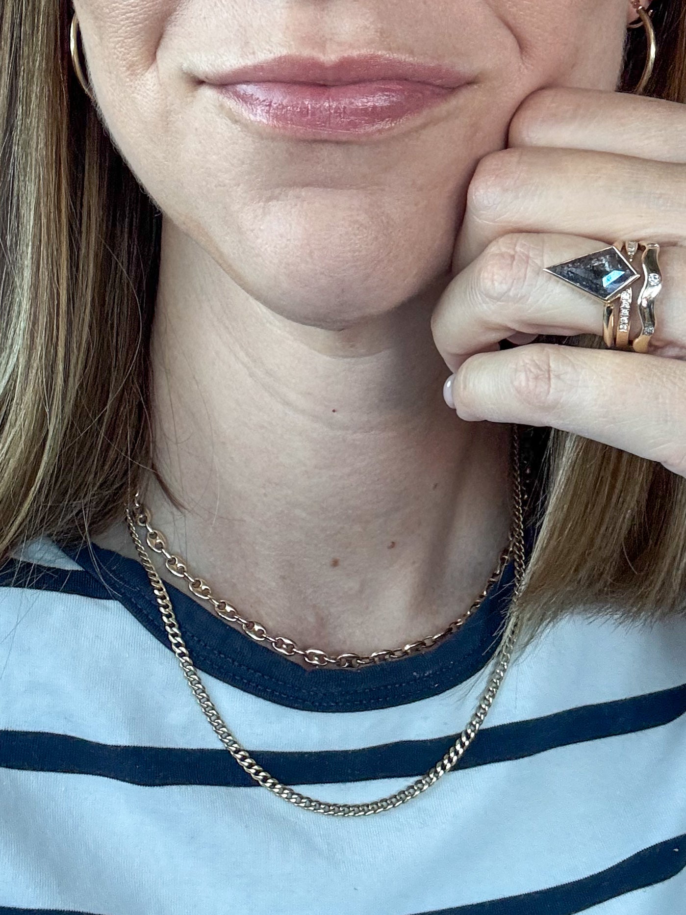 Vintage Solid 14K Curb Chain