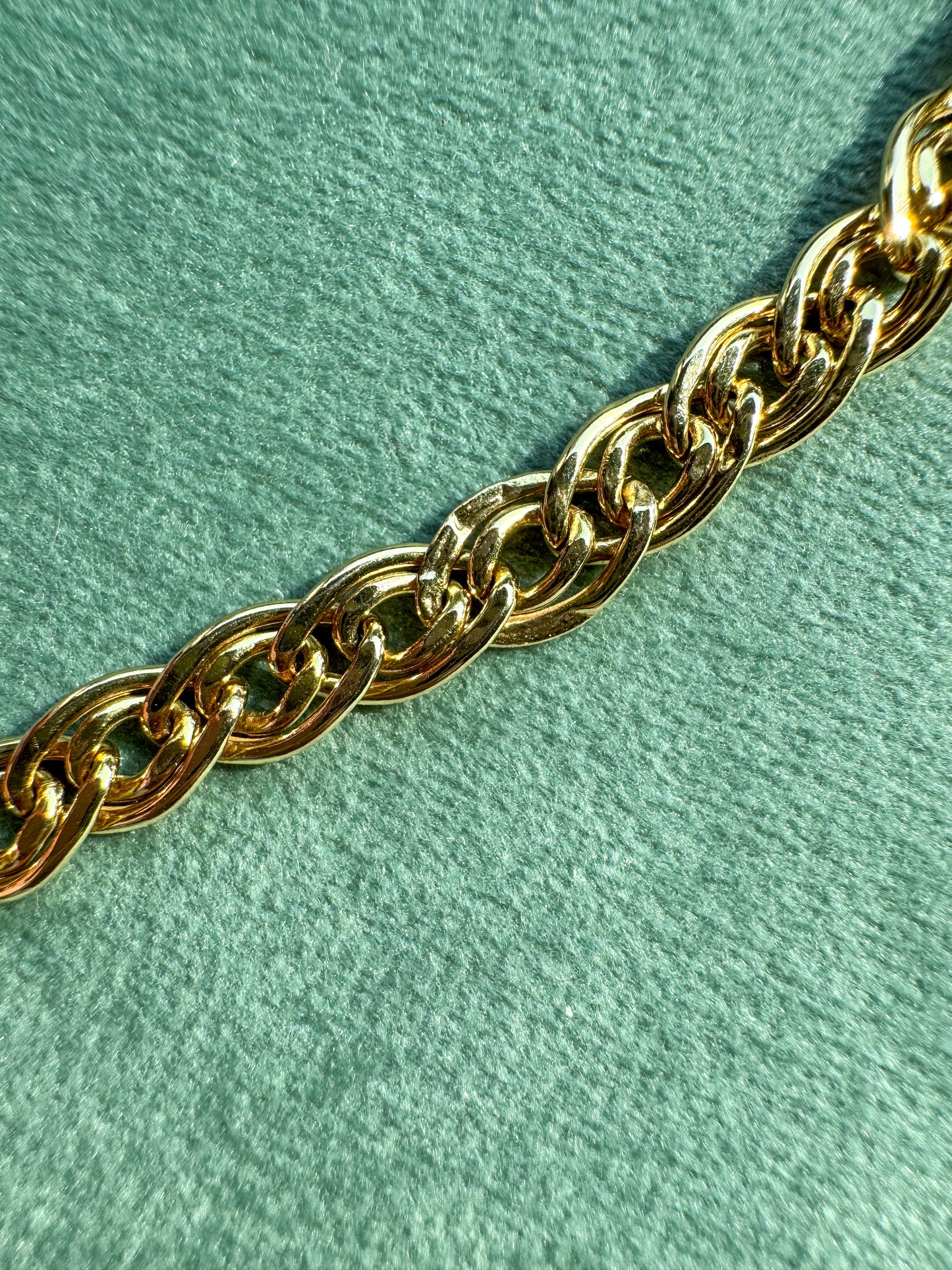 14K Double Cable Bracelet