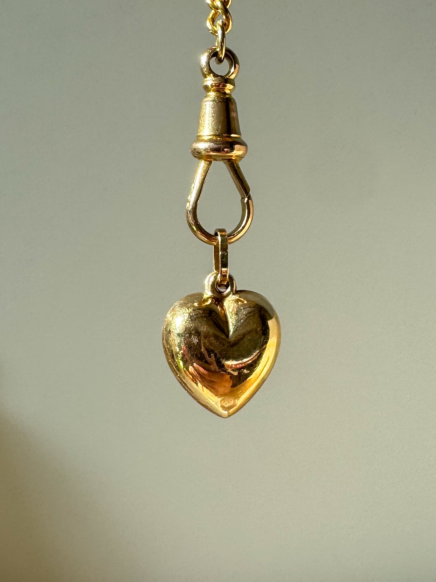 Vintage 14K Puffy Heart Charm