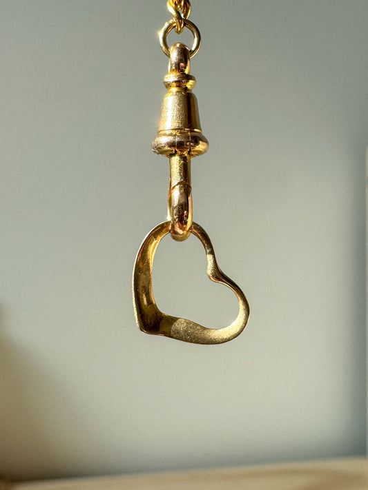 Vintage 14K Tiny Open Heart Charm