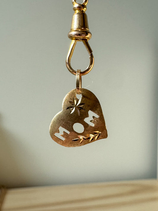 Vintage 14K "Mom" Charm