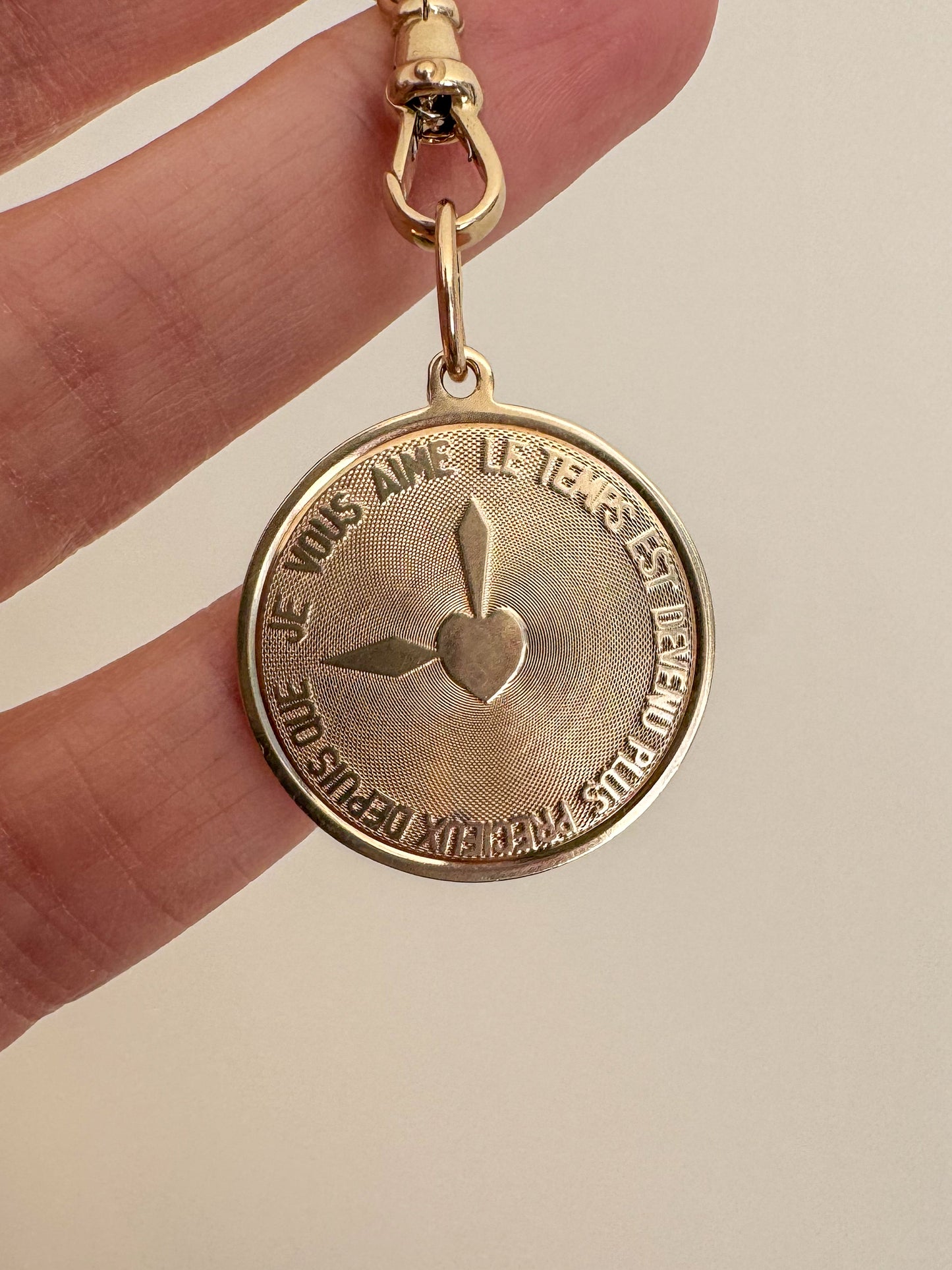 Vintage 14K Love Token