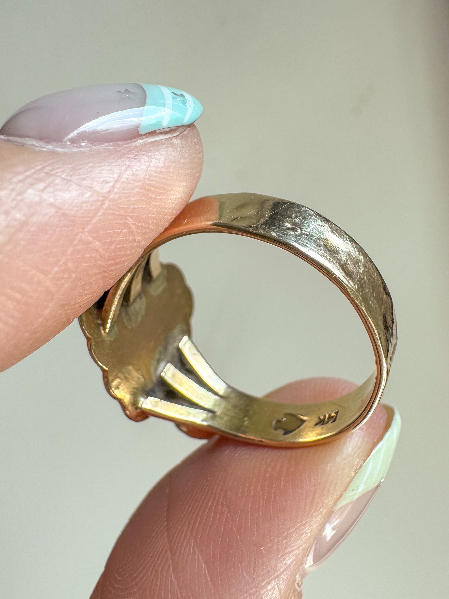 Handcrafted 14K Gold and Opal Ring