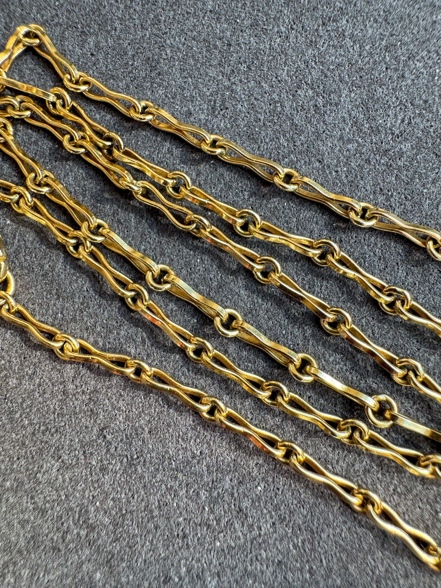Vintage 14K Fancy Link Chain Necklace