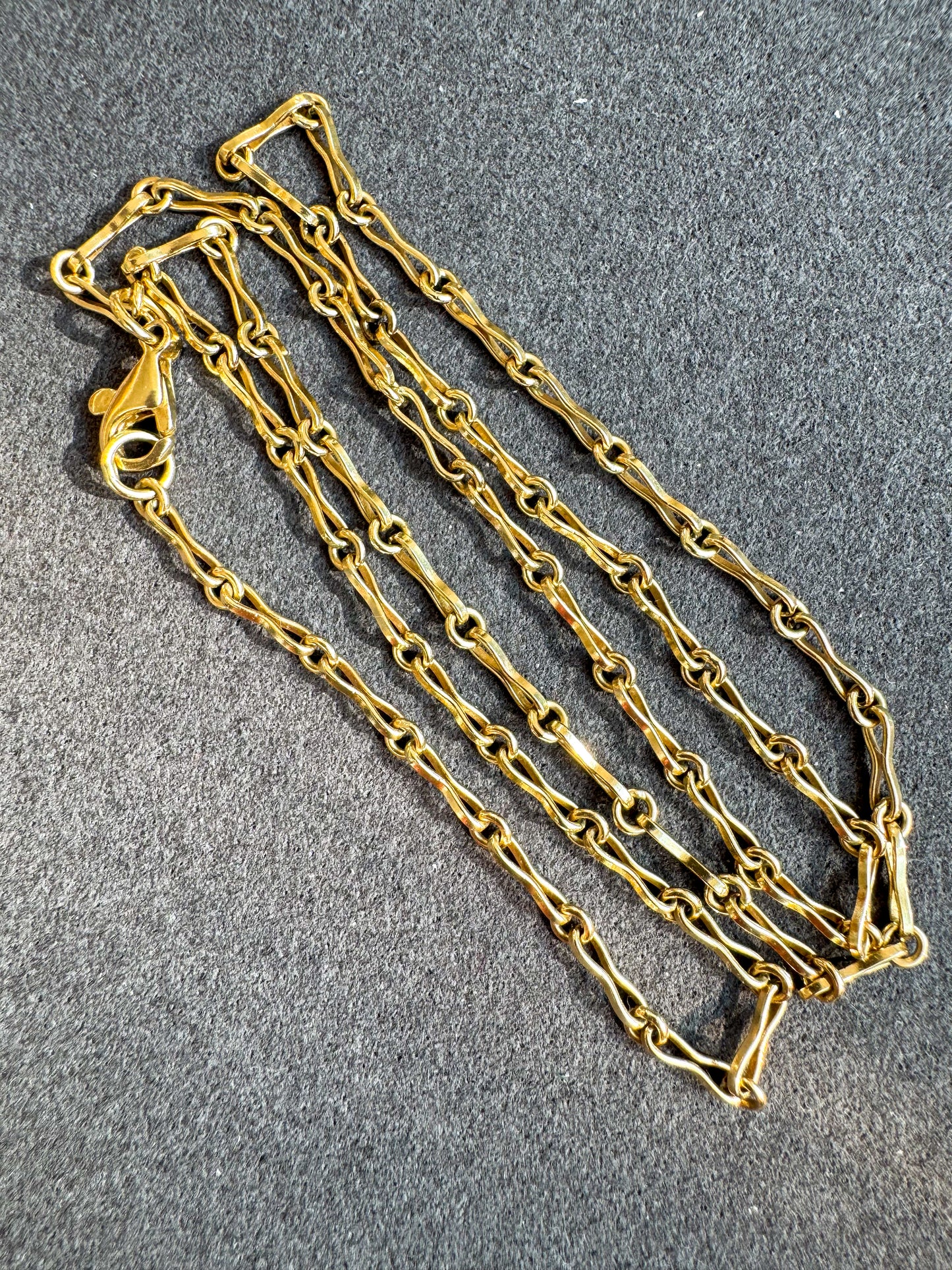 Vintage 14K Fancy Link Chain Necklace