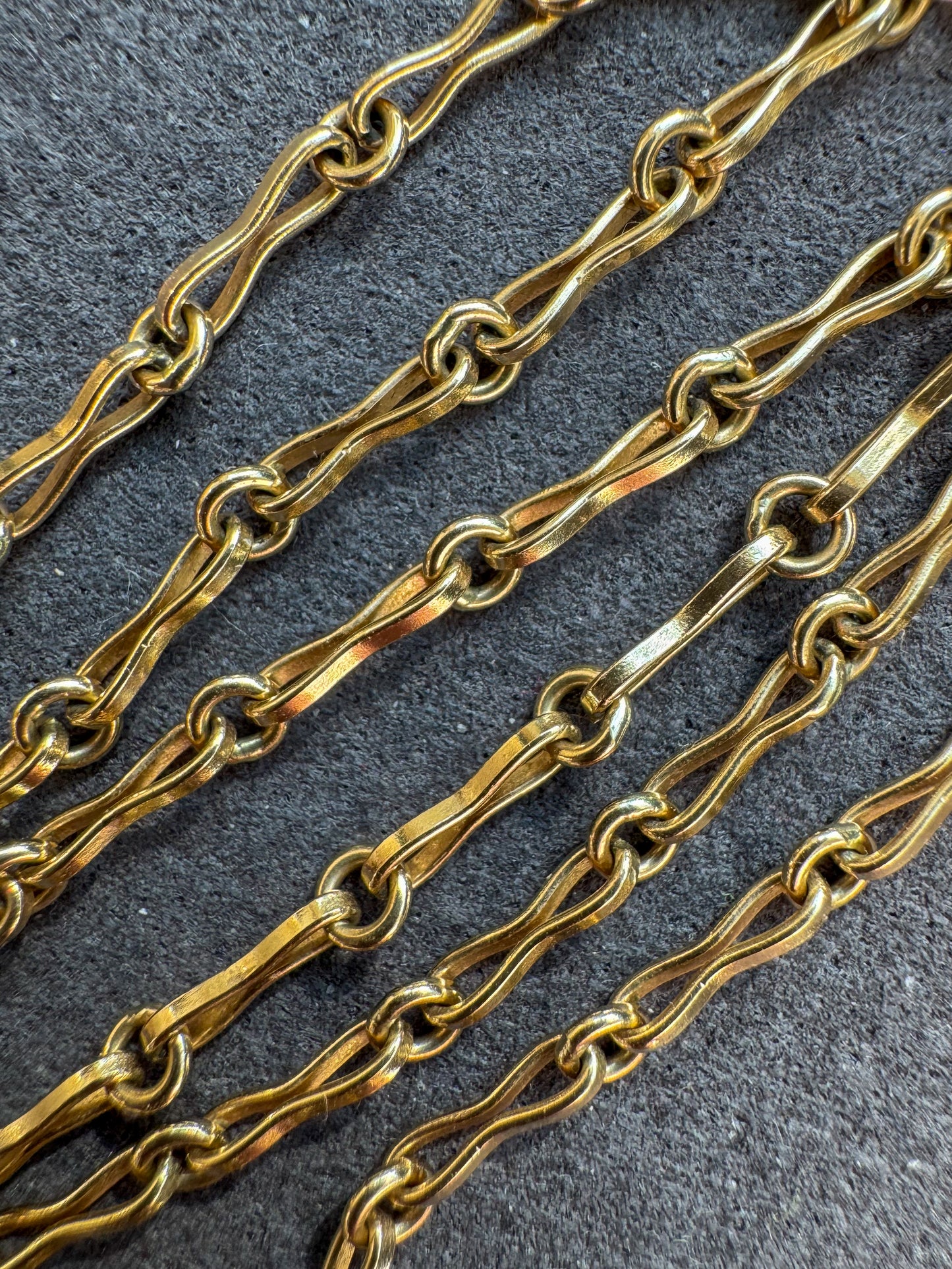Vintage 14K Fancy Link Chain Necklace