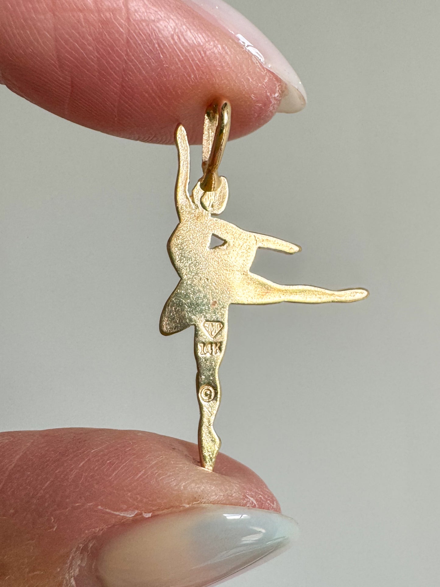 Vintage 14K Gold Ballerina Charm