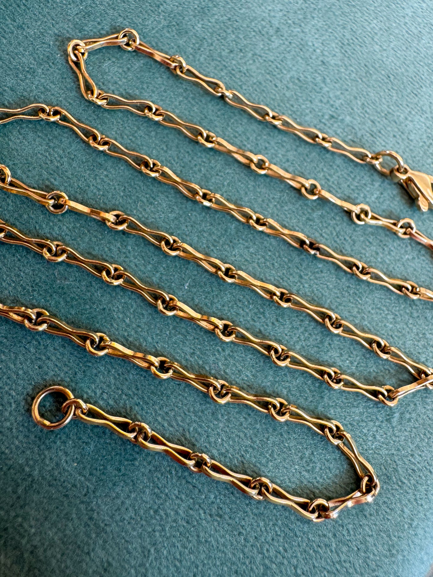Vintage 14K Fancy Link Chain Necklace