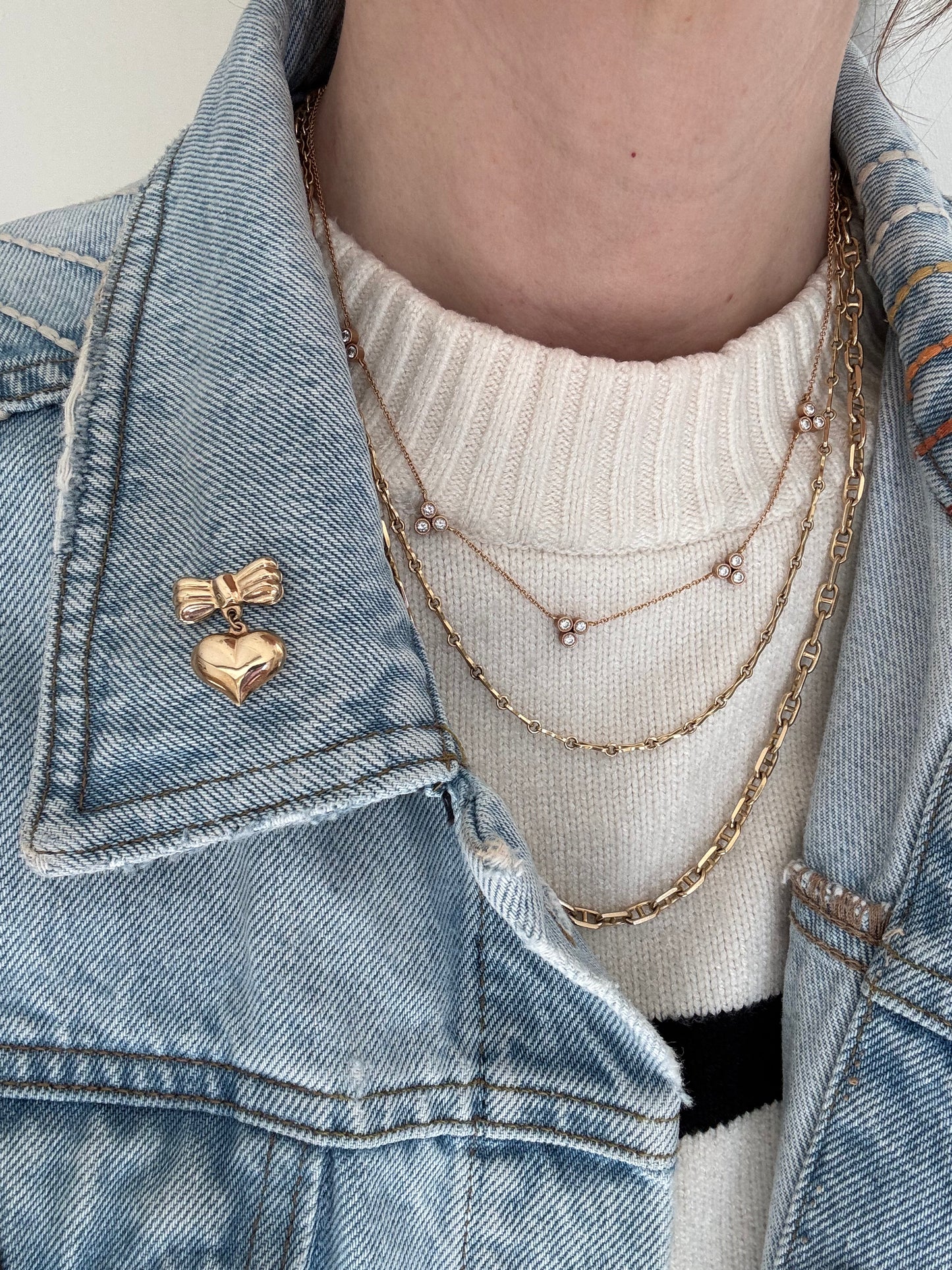 Vintage 14K Fancy Link Chain Necklace