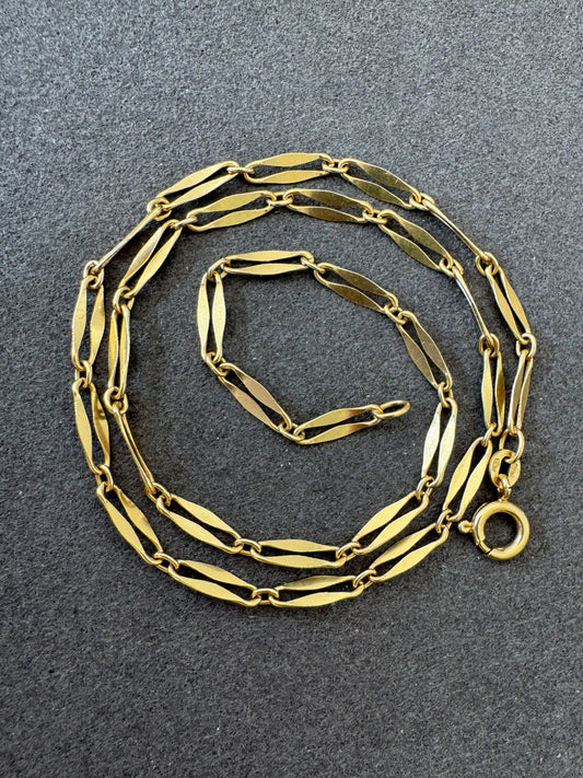 Vintage 18K Fancy Link Necklace