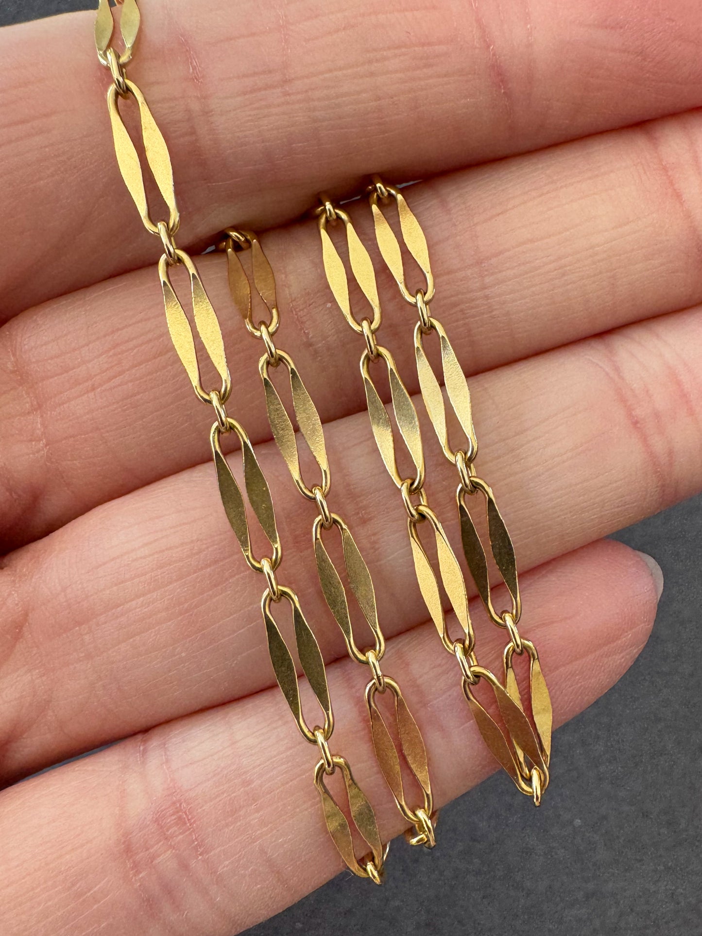 Vintage 18K Fancy Link Necklace