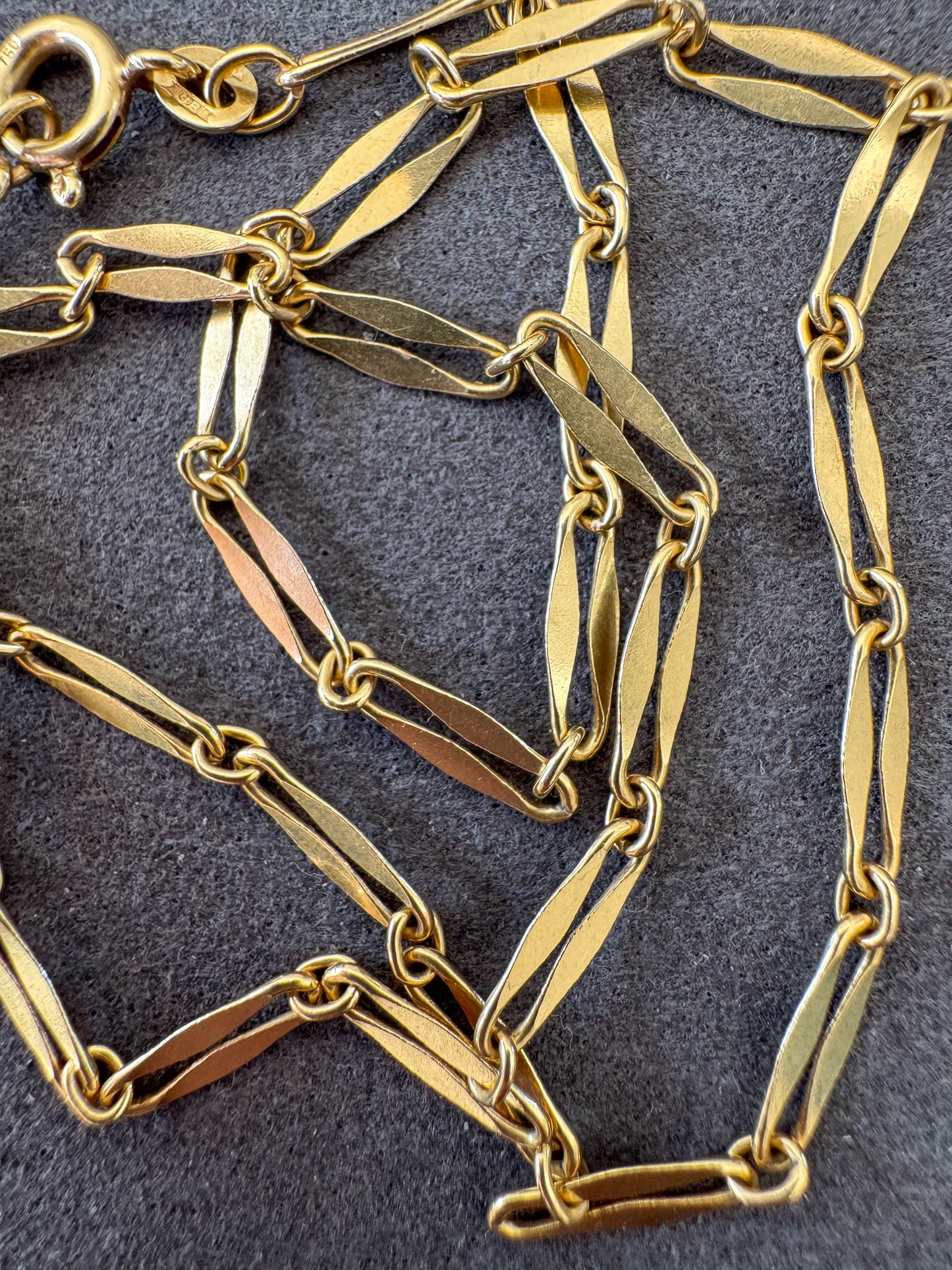 Vintage 18K Fancy Link Necklace