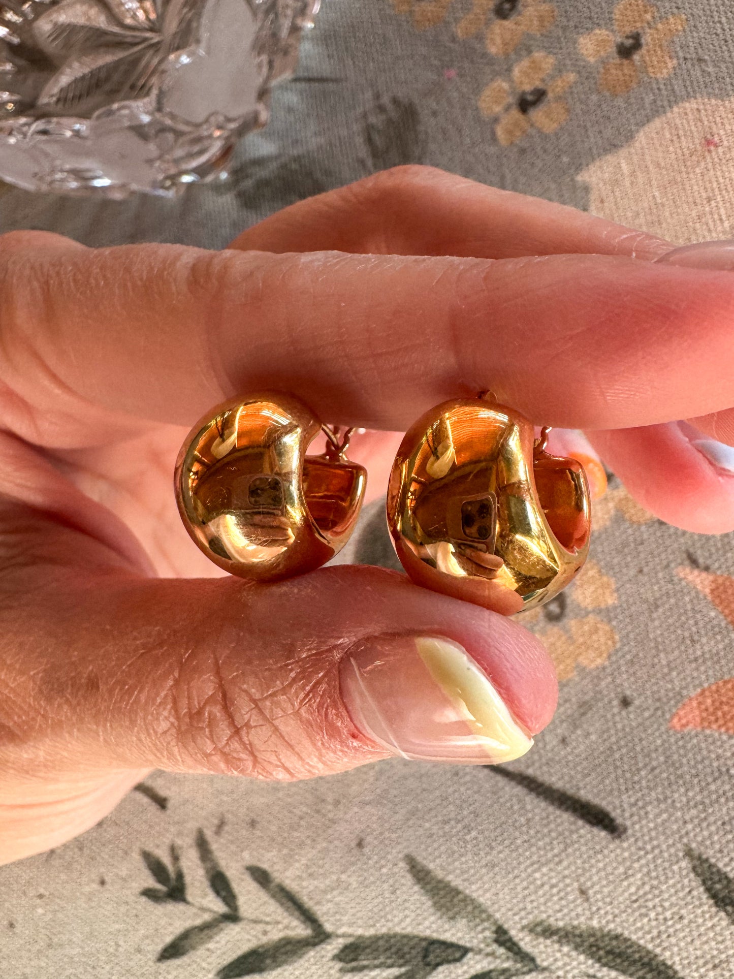 Vintage 14K Bubble Huggies