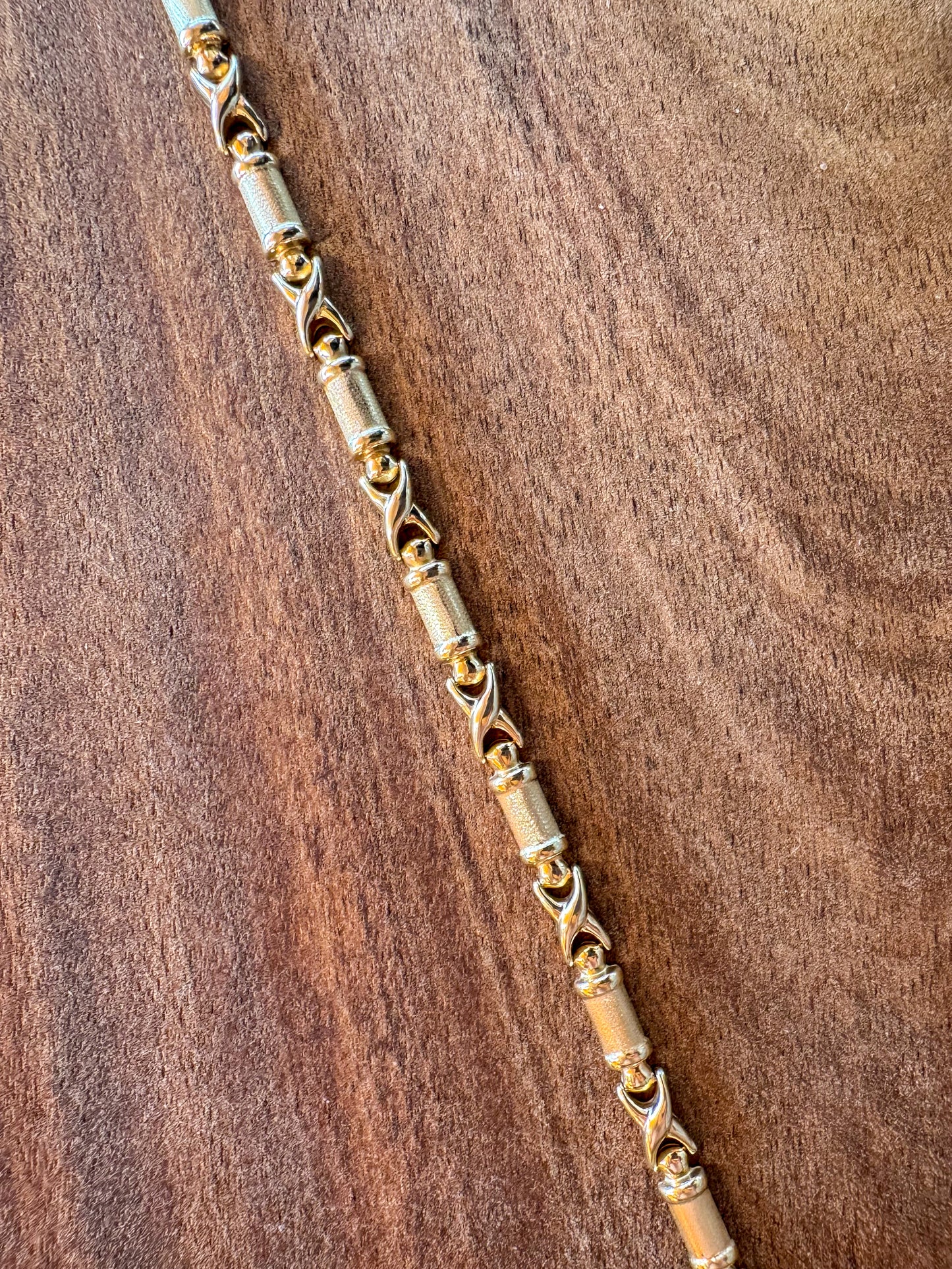 Vintage 14K Italian XO Bracelet