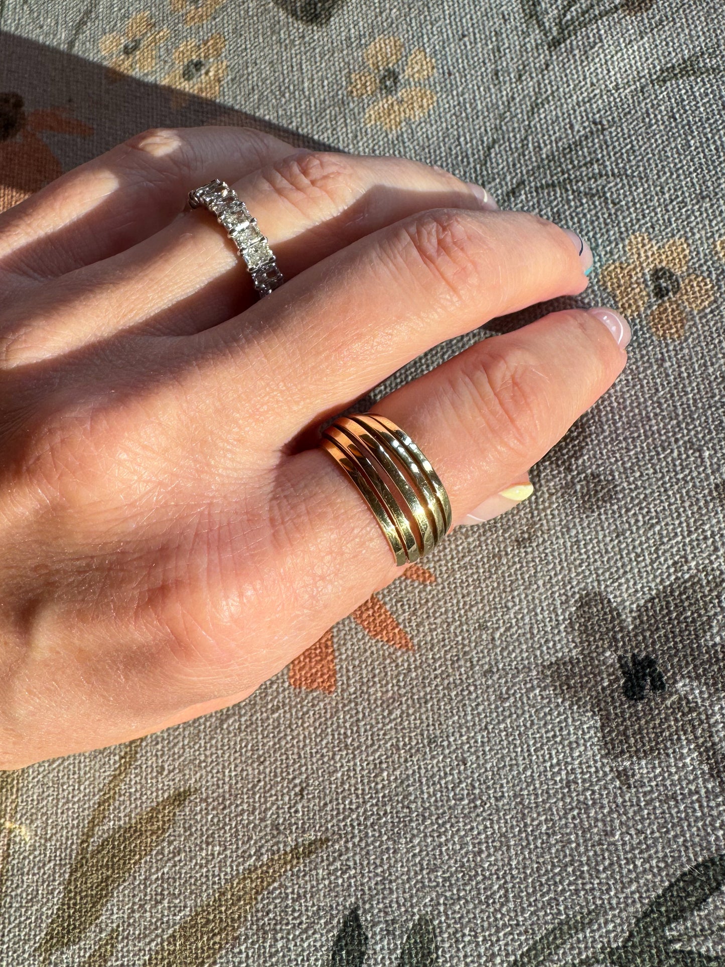 Vintage 14K Multiband Ring