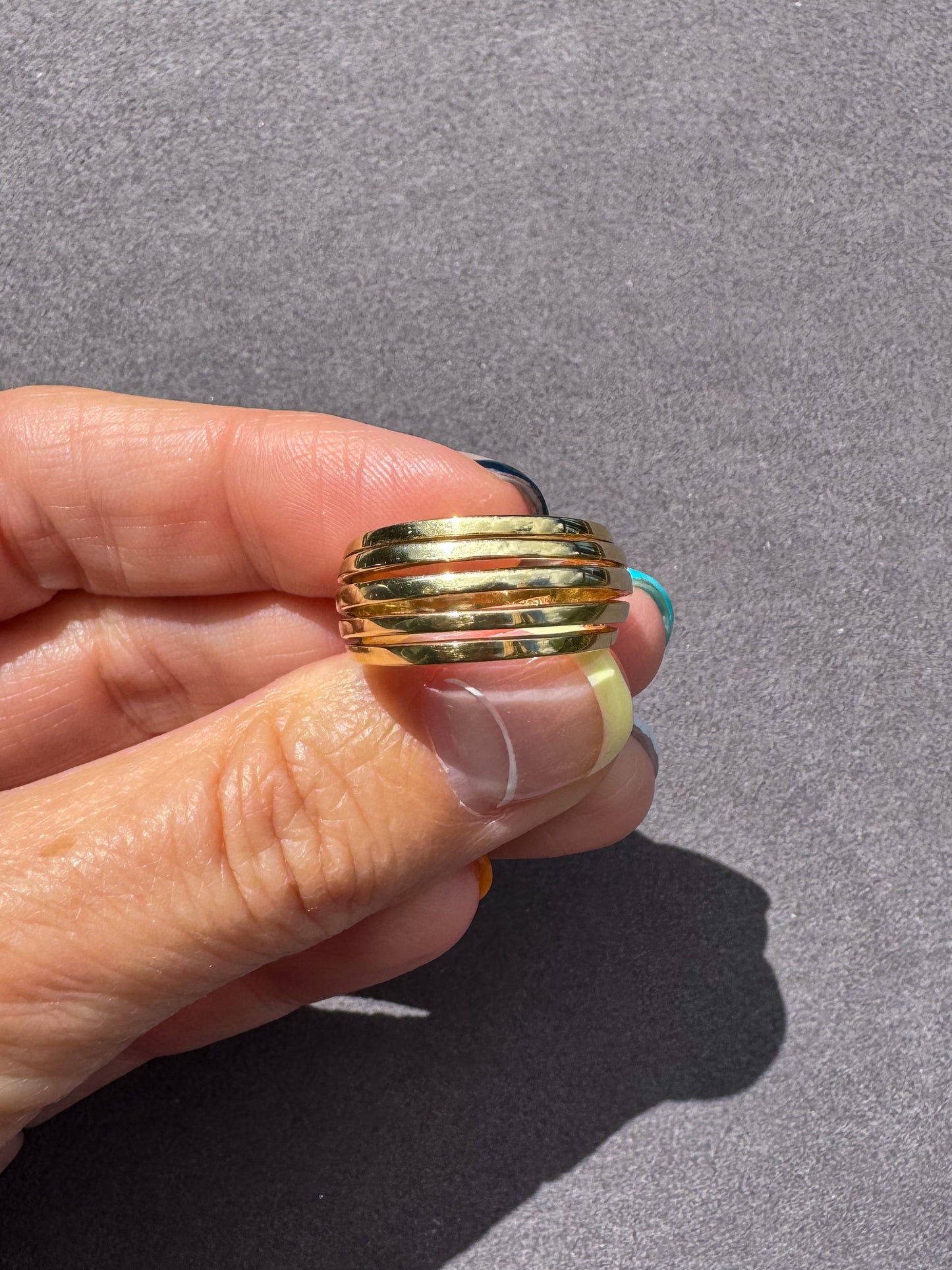 Vintage 14K Multiband Ring