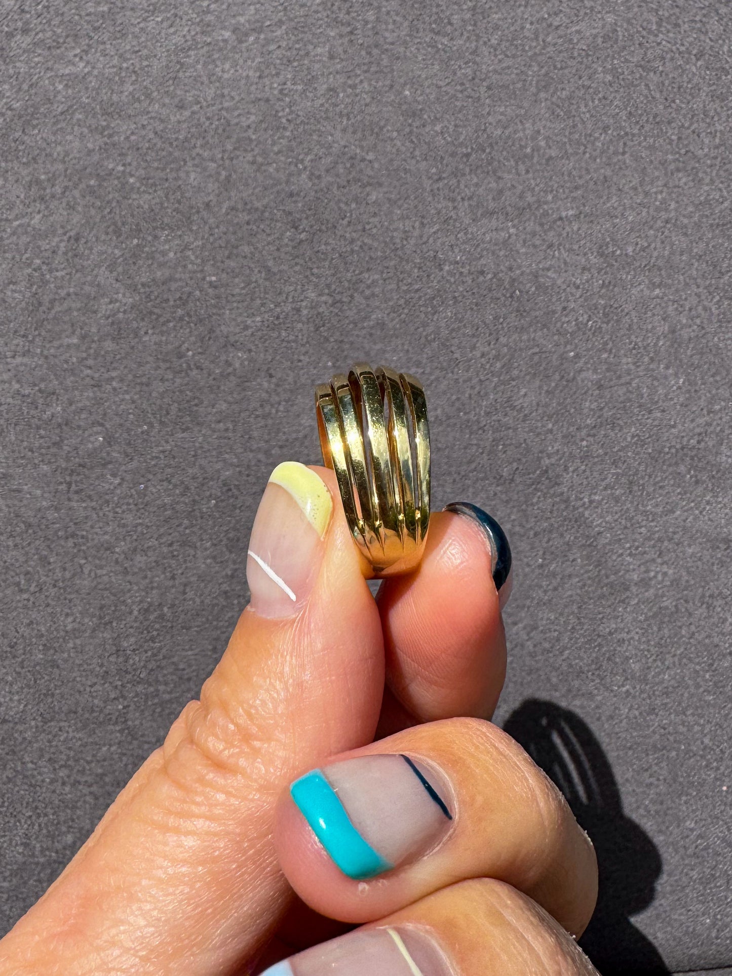 Vintage 14K Multiband Ring