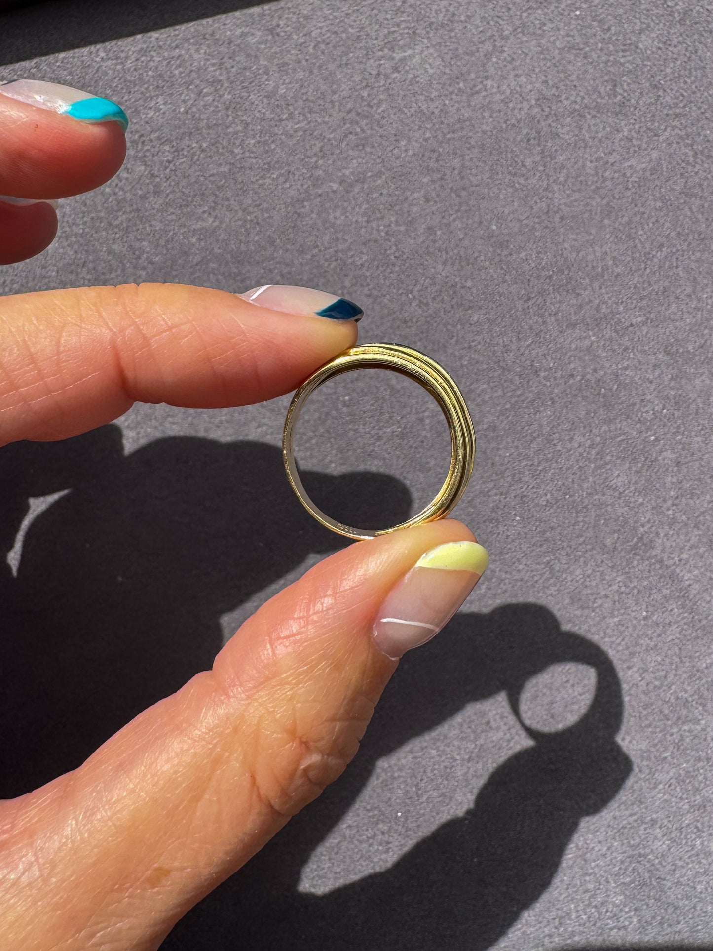 Vintage 14K Multiband Ring