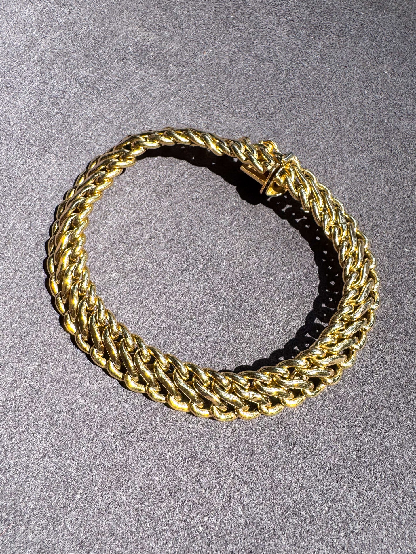 Vintage 14K Italian Woven Bracelet