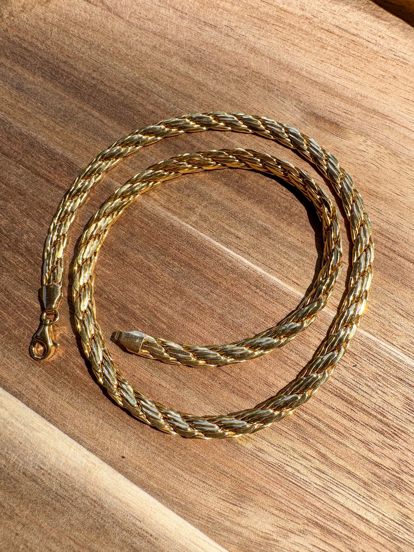 14K Italian Woven Necklace