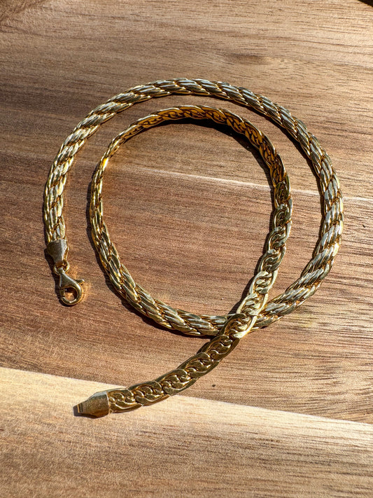 14K Italian Woven Necklace