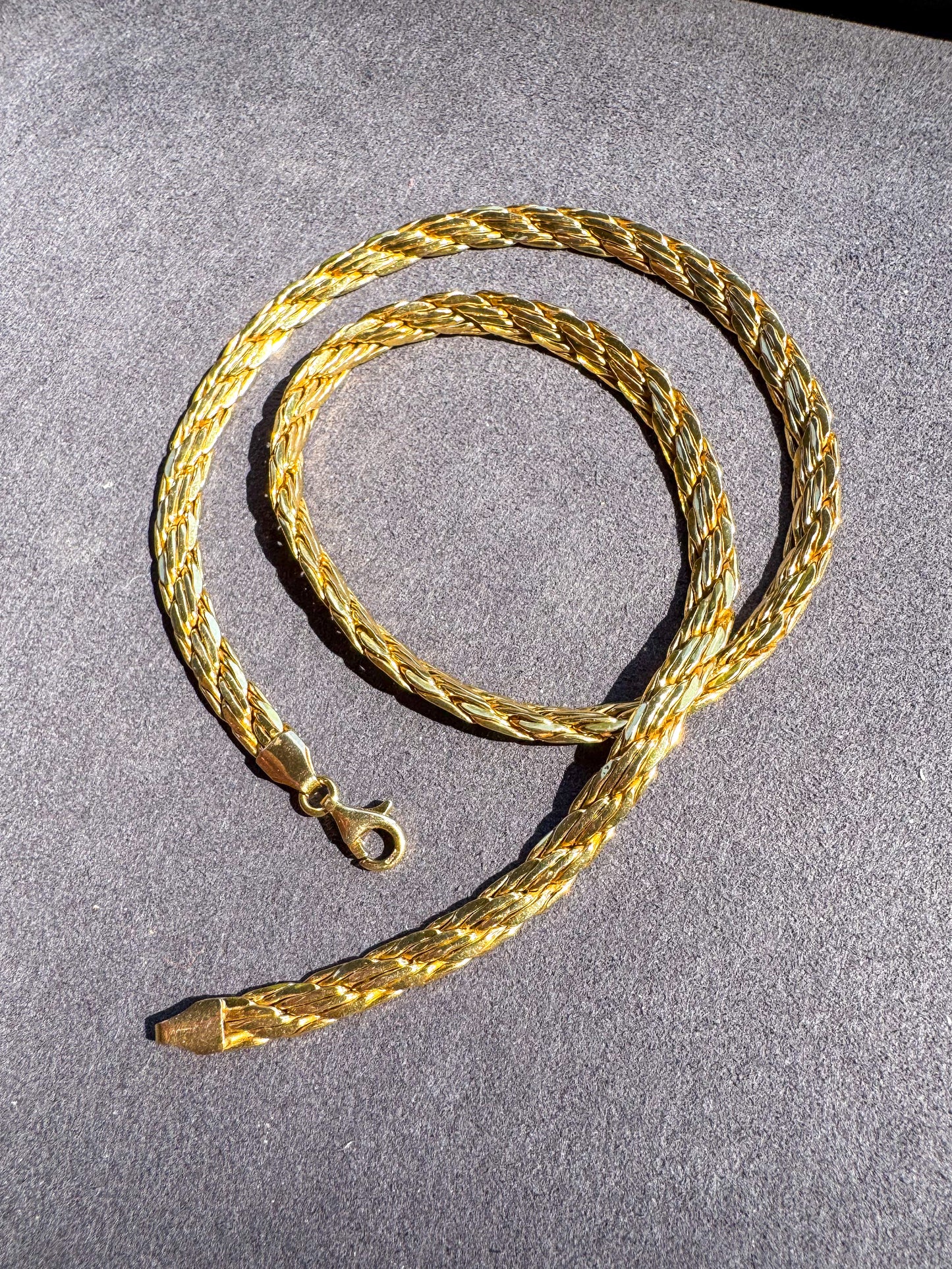 14K Italian Woven Necklace
