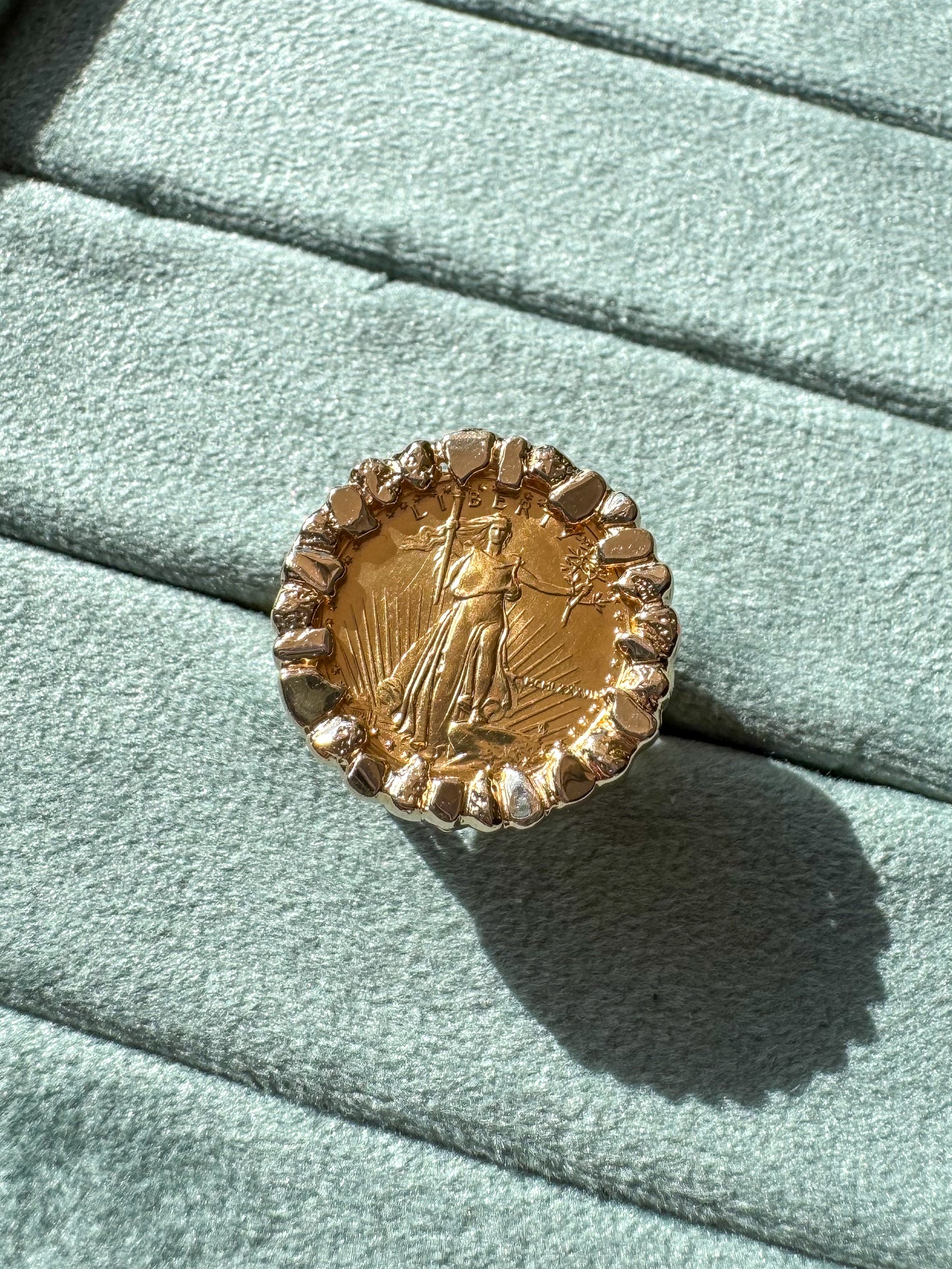 1987 Gold American Eagle Coin Ring