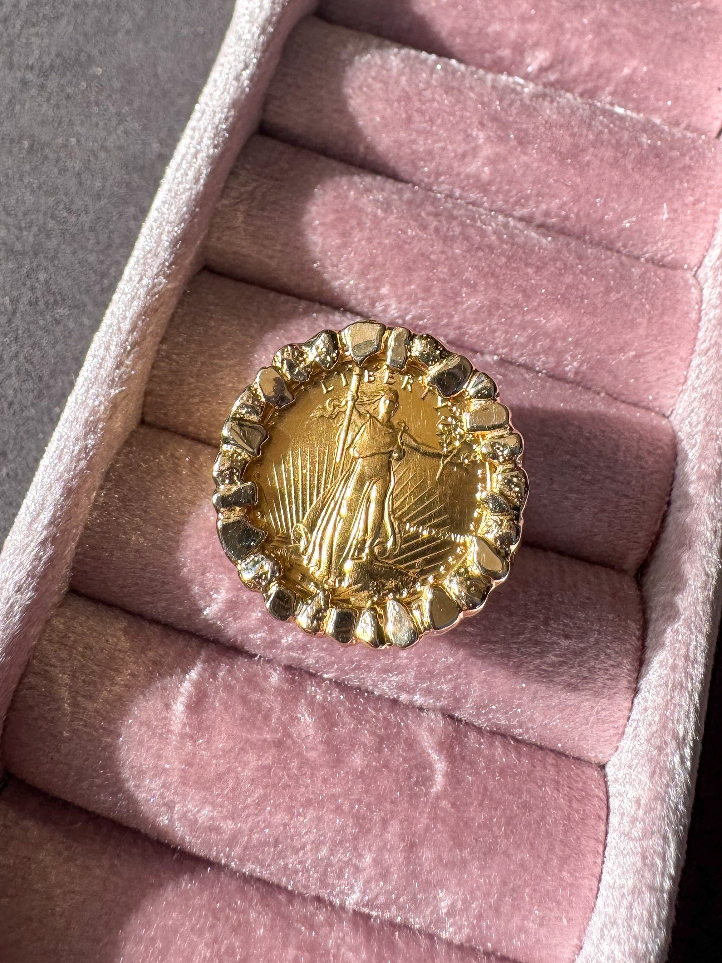 1987 Gold American Eagle Coin Ring