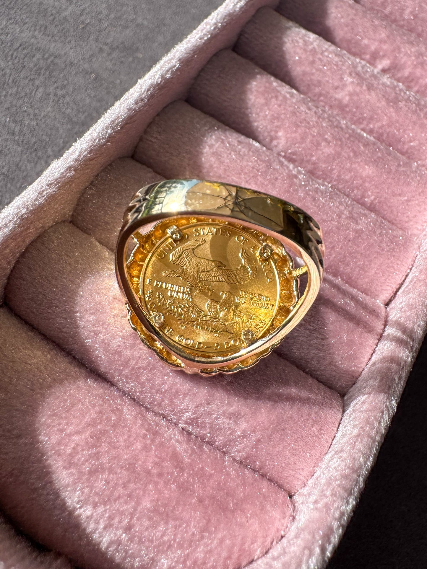1987 Gold American Eagle Coin Ring