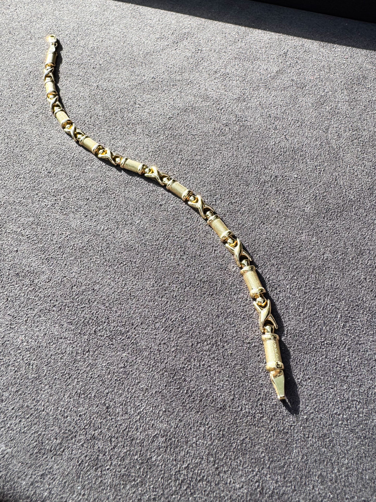 Vintage 14K Italian XO Bracelet