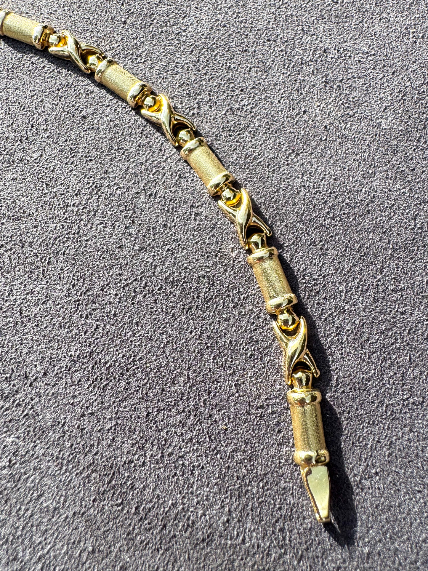 Vintage 14K Italian XO Bracelet
