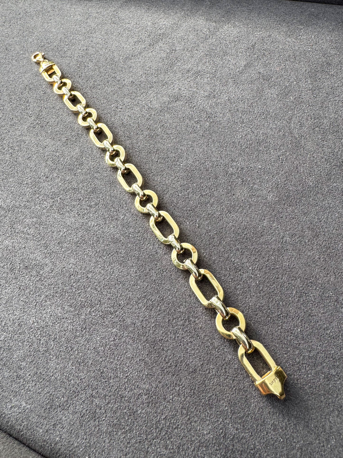 Vintage 14K Two-Tone Link Bracelet