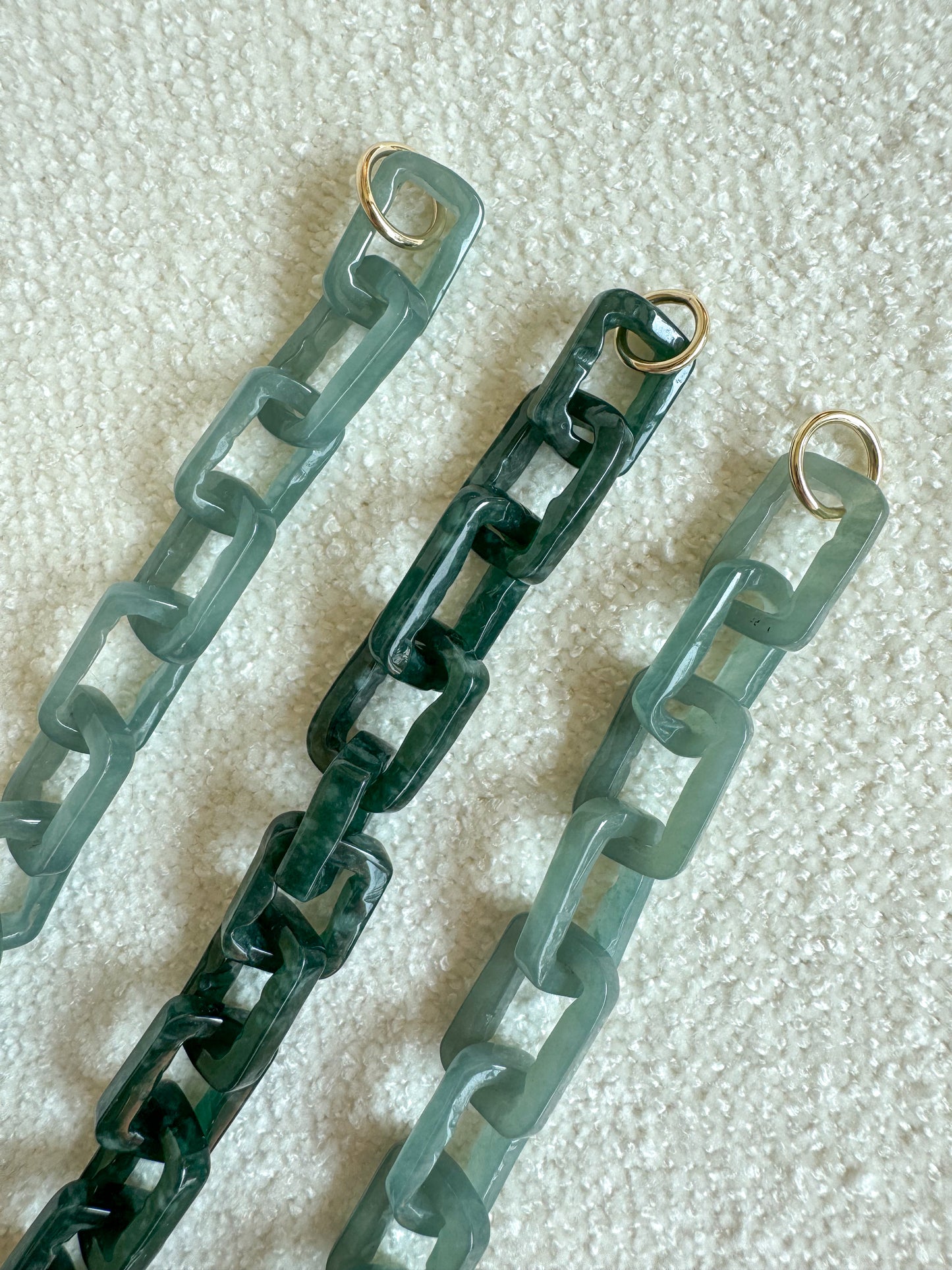 Hand Carved Guatemalan Jade Links