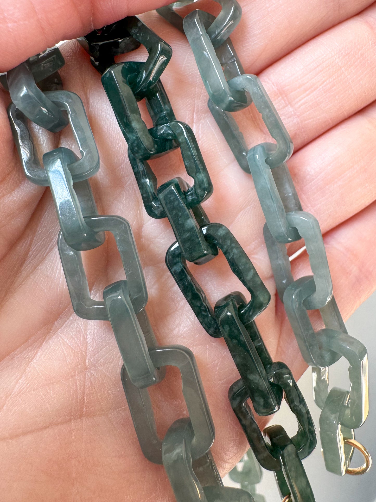 Hand Carved Guatemalan Jade Links
