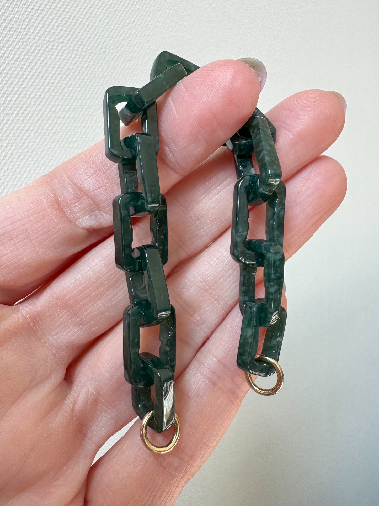 Hand Carved Guatemalan Jade Links