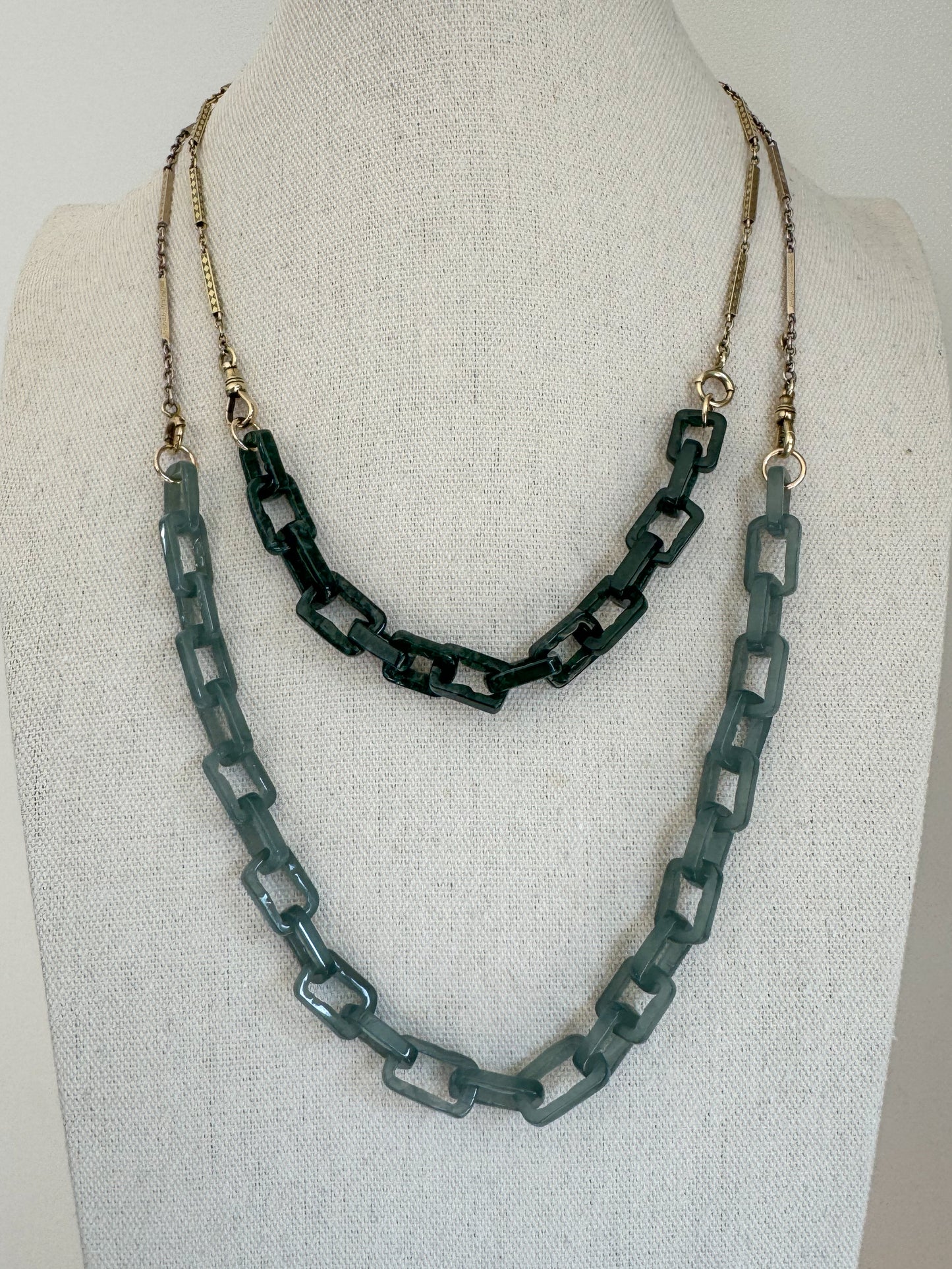Hand Carved Guatemalan Jade Links