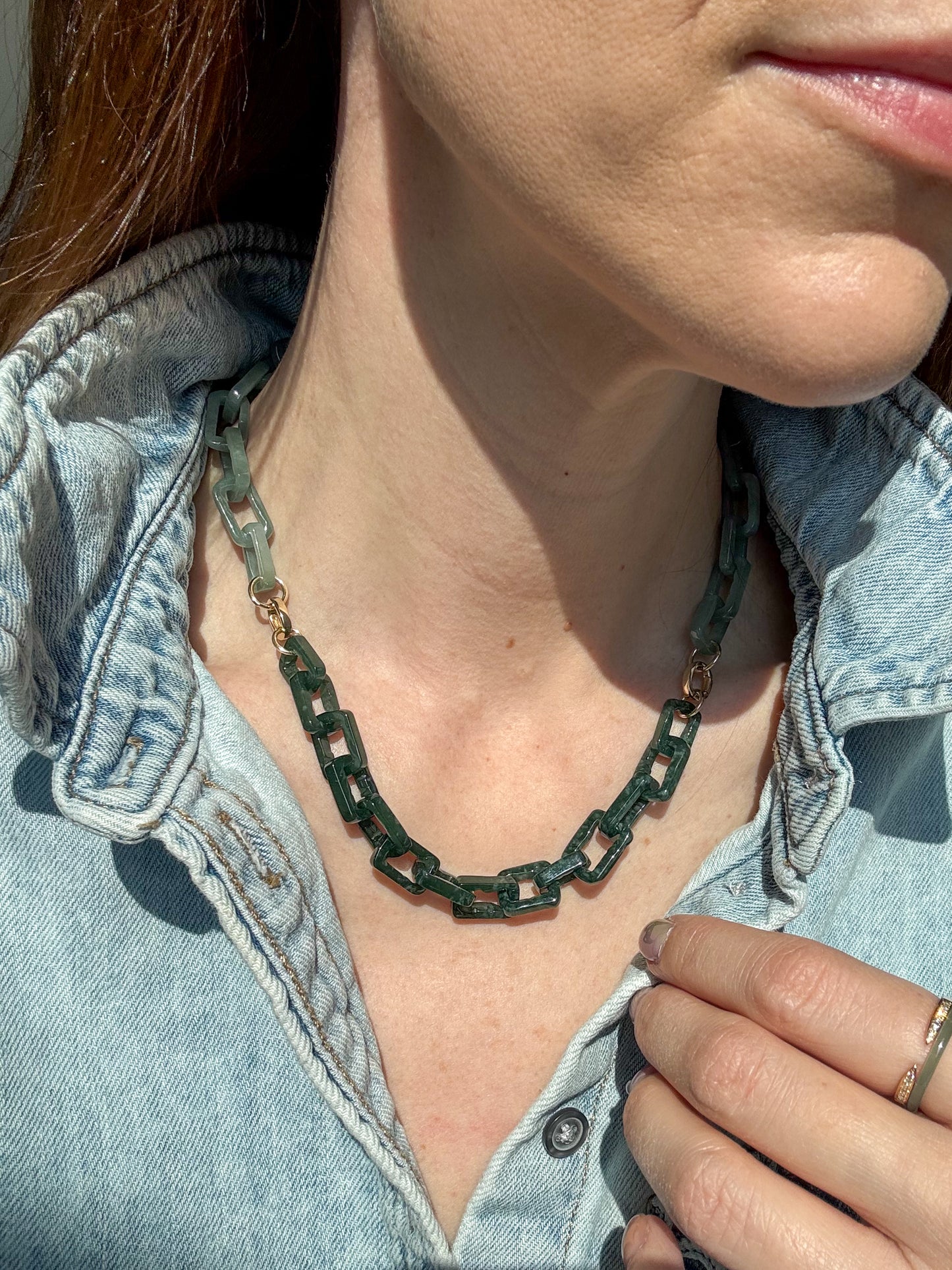 Hand Carved Guatemalan Jade Links