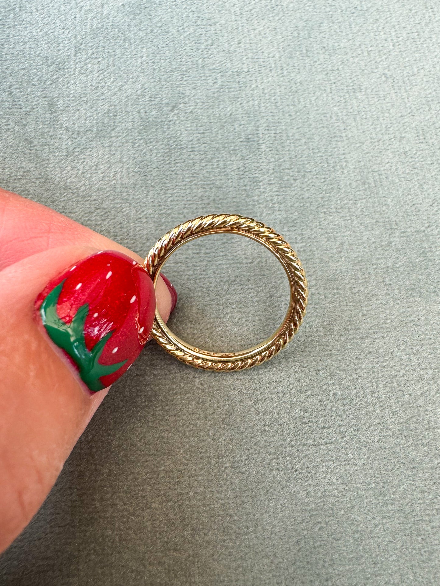 Pre-Loved David Yurman 18K Cable Ring