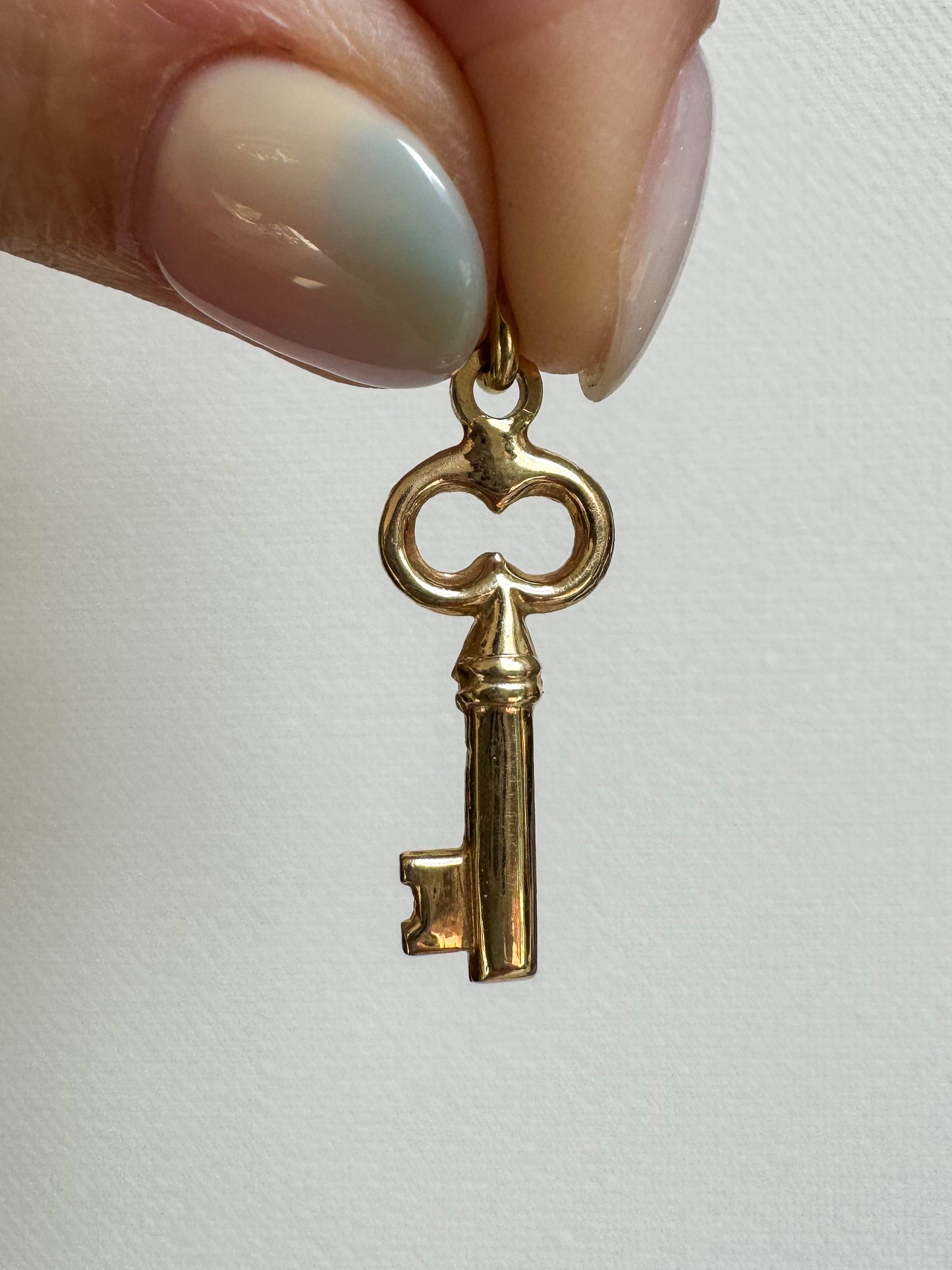 14K Gold Key Charm