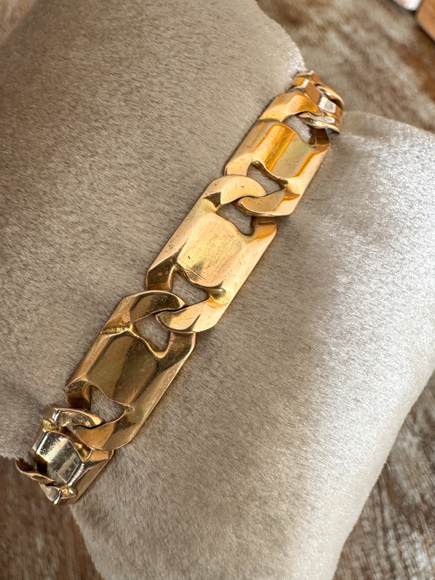 14K Italian Flat Link Bracelet