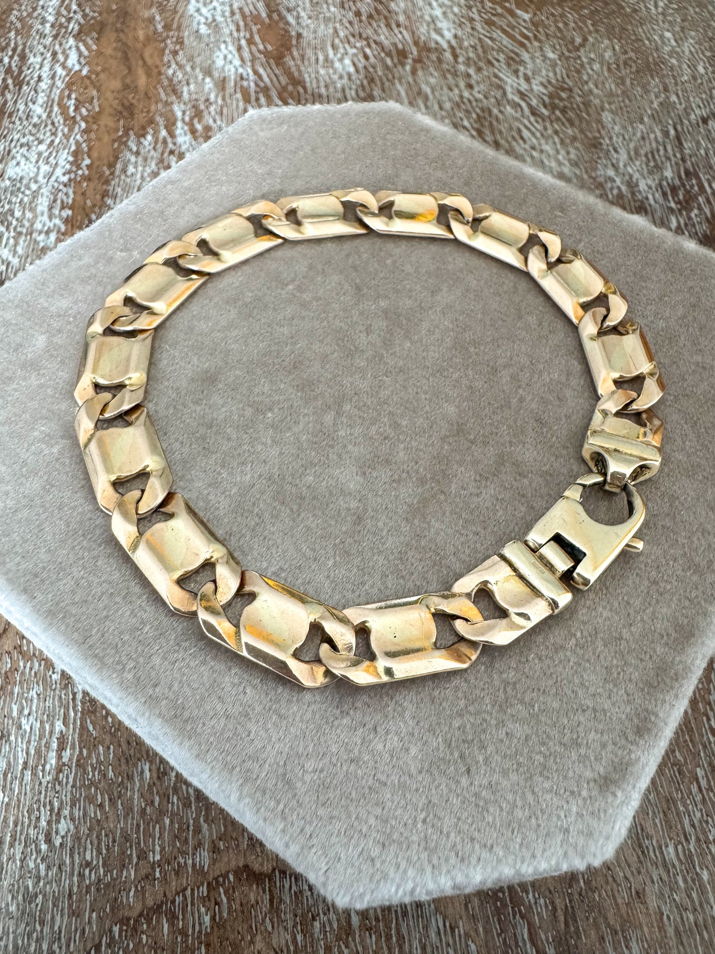 14K Italian Flat Link Bracelet
