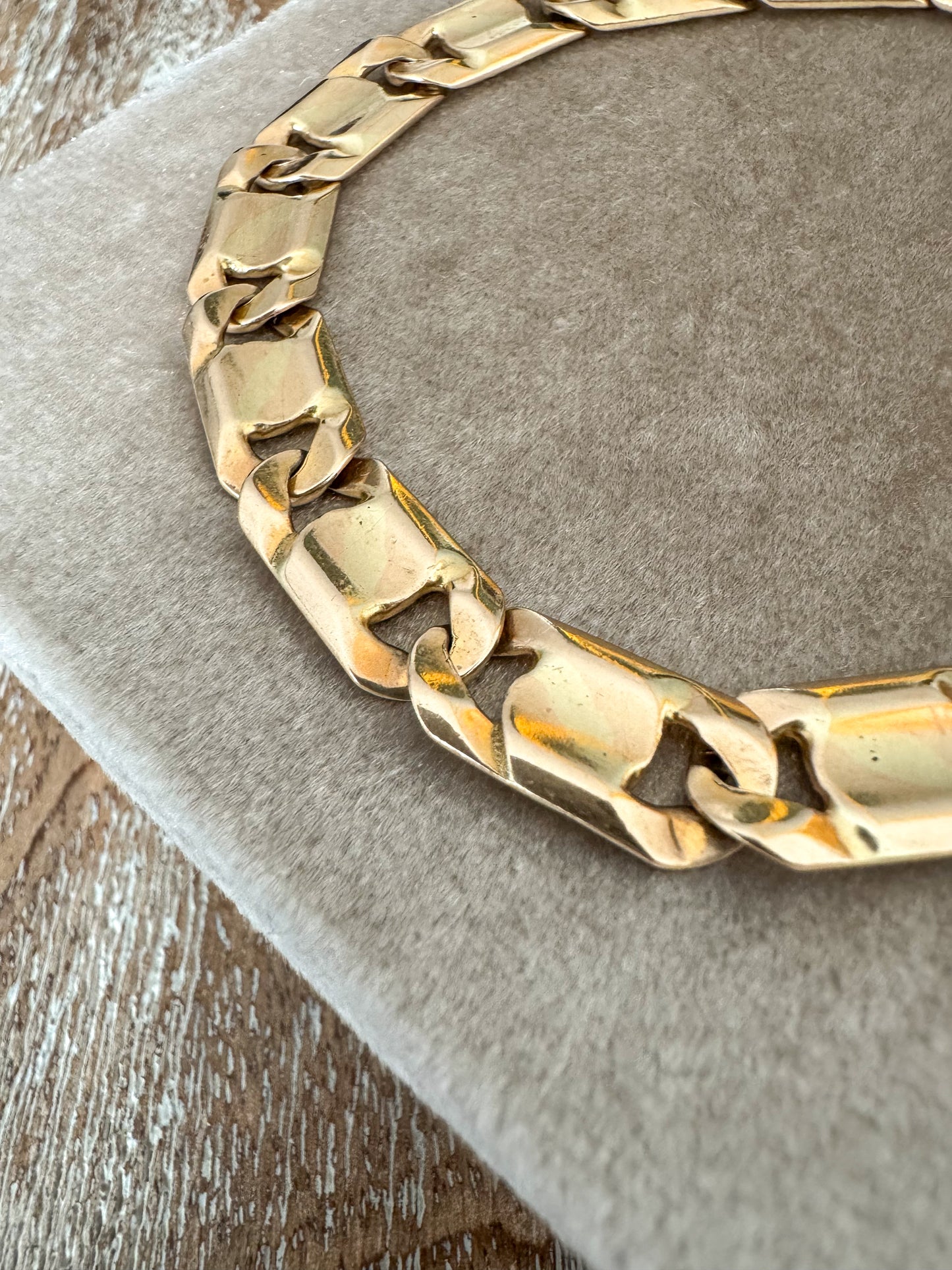 14K Italian Flat Link Bracelet