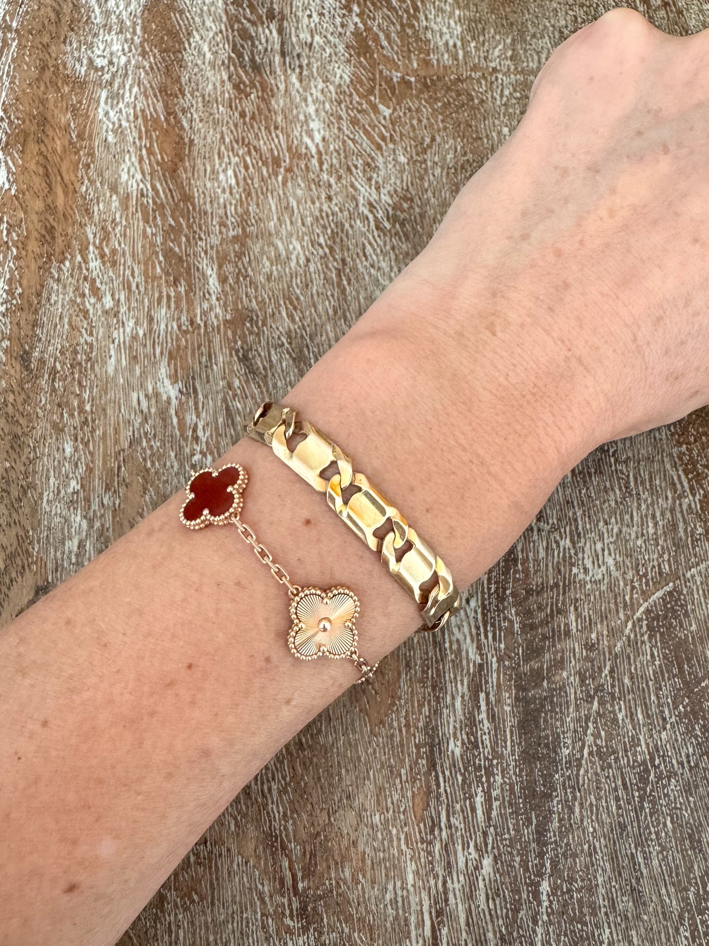 14K Italian Flat Link Bracelet