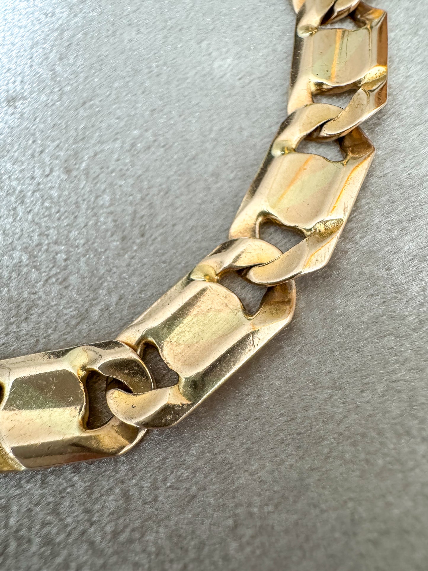 14K Italian Flat Link Bracelet