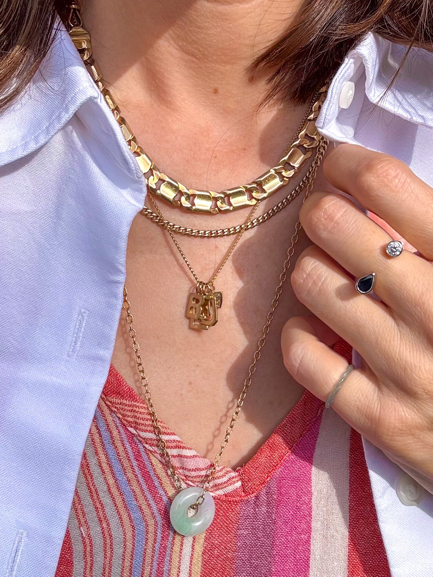 14K Italian Flat Link Bracelet