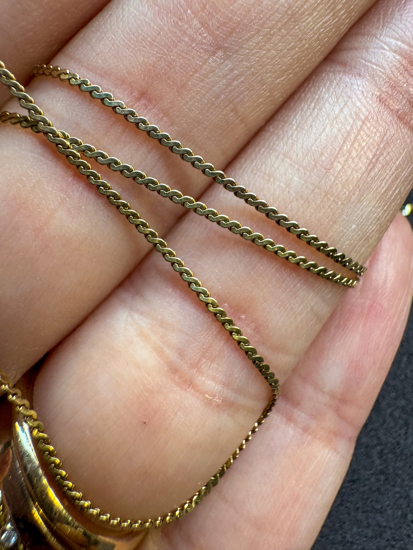 14K Yellow Gold Unoaerre Serpentine Chain