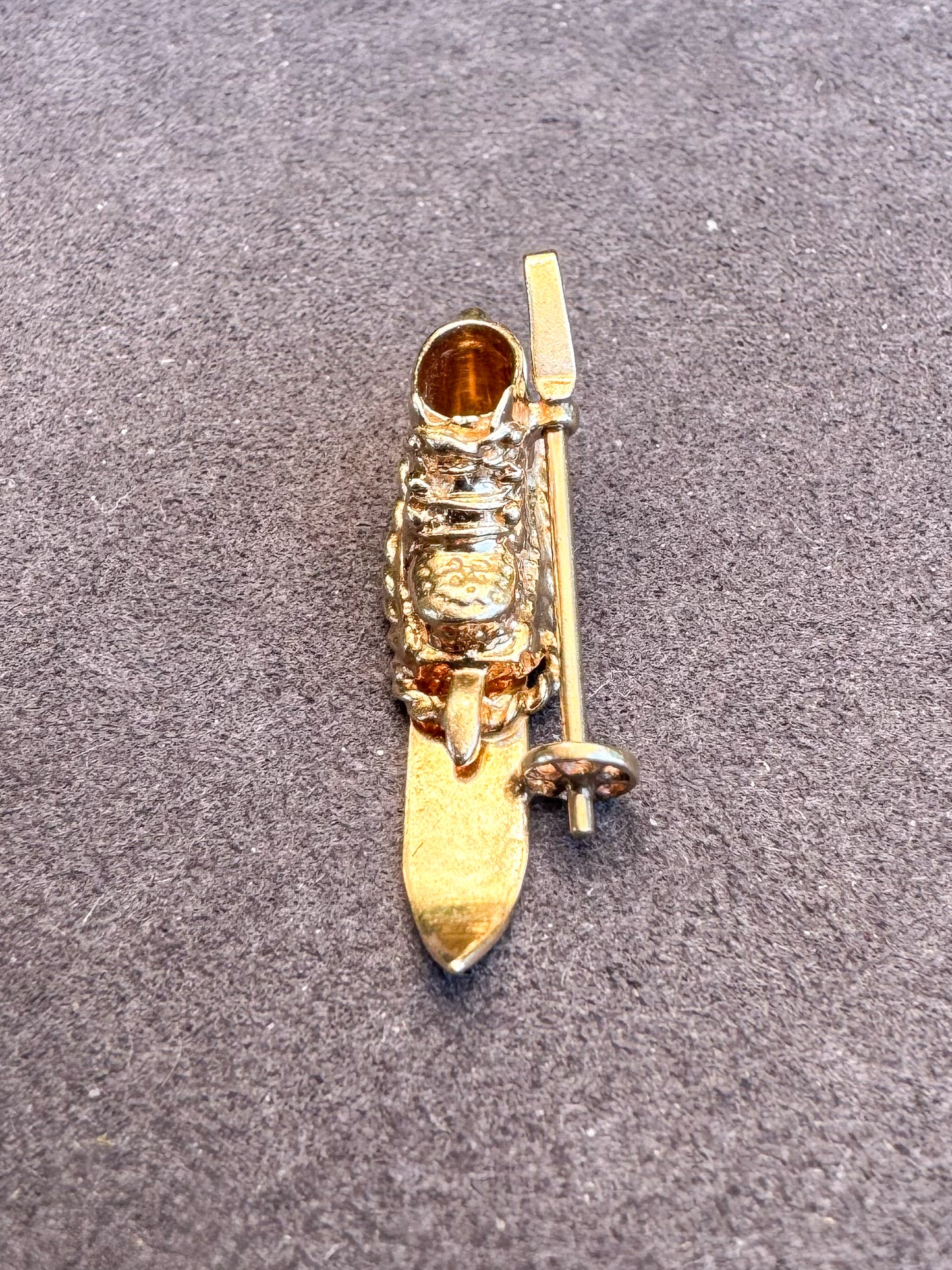 14K Yellow Gold Ski Boot Charm